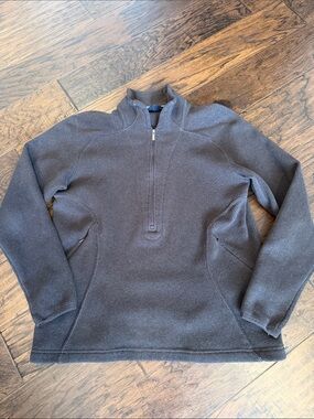 Women’s Lands End Half-Zip Fleece Pullover - Brown